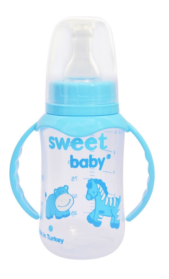 Klasik Silikon Uçlu Kulplu Biberon 150 ml