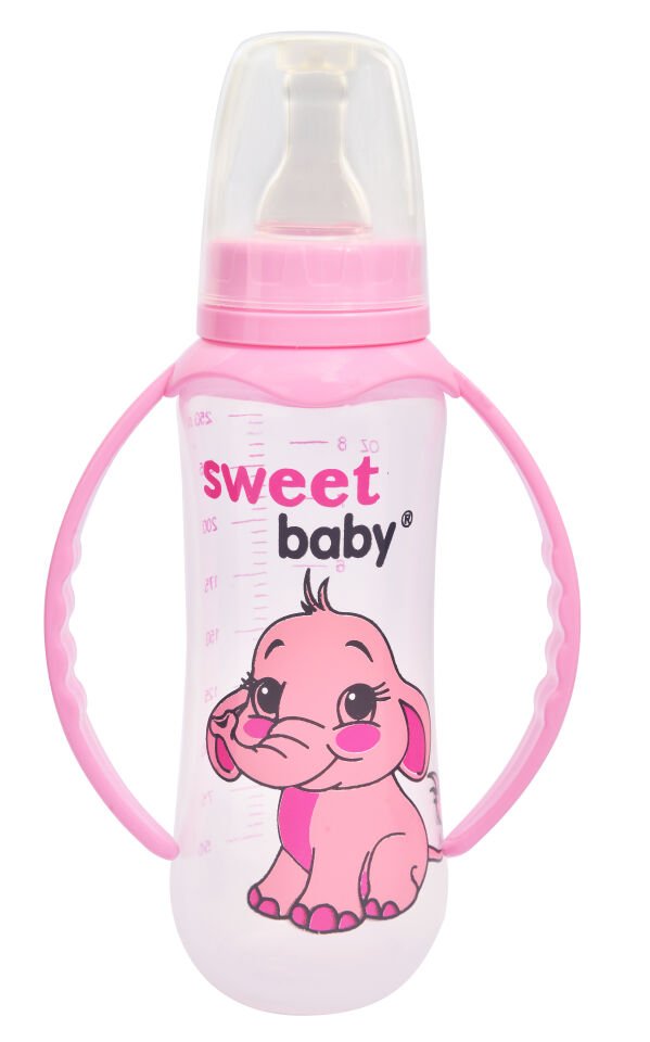 Klasik Silikon Uçlu Kulplu Biberon 250 ml
